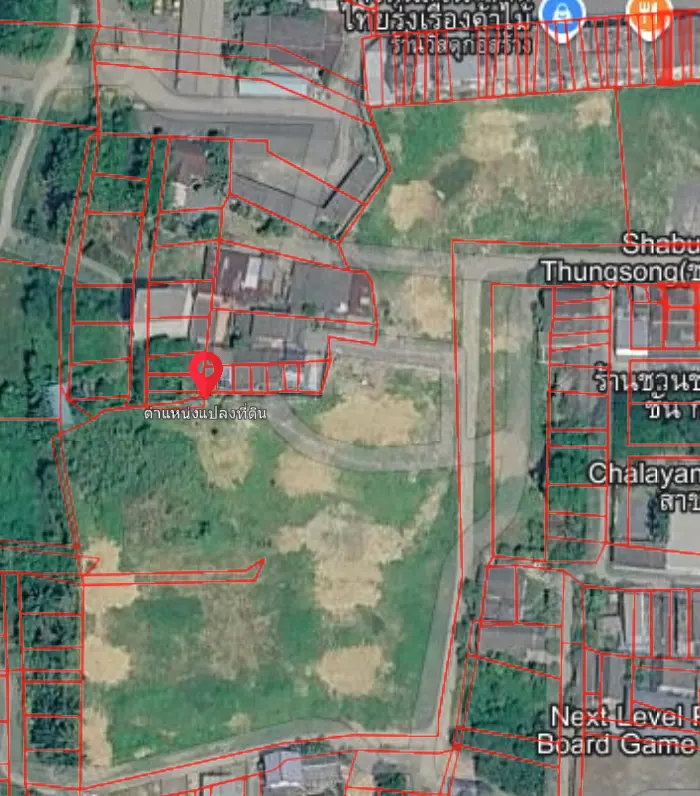 ที่ดินโฉนดเลขที่ 1336 เลขที่ดิน 319 ตำบลชะมาย อำเภอทุ่งสง จังหวัดนครศรีธรรมราช เนื้อที่ประมาณ 1 งาน 16 ตารางวา พร้อมสิ่งปลูกสร้าง